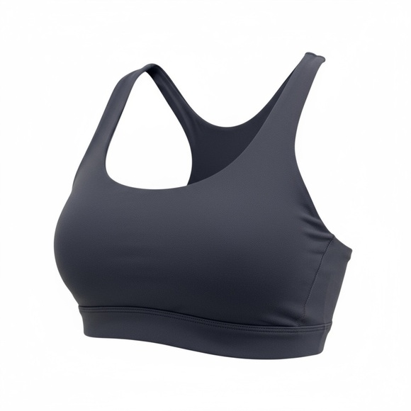 FP Movement by Free People Dark Gray Sports Bra racerback medium women’s - Picture 2 of 6
